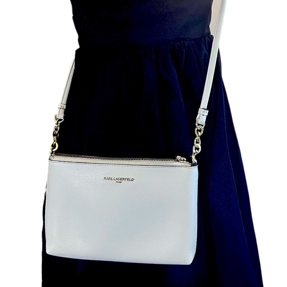 Karl Lagerfeld White leather Crossbody Bag - Picture 1 of 11